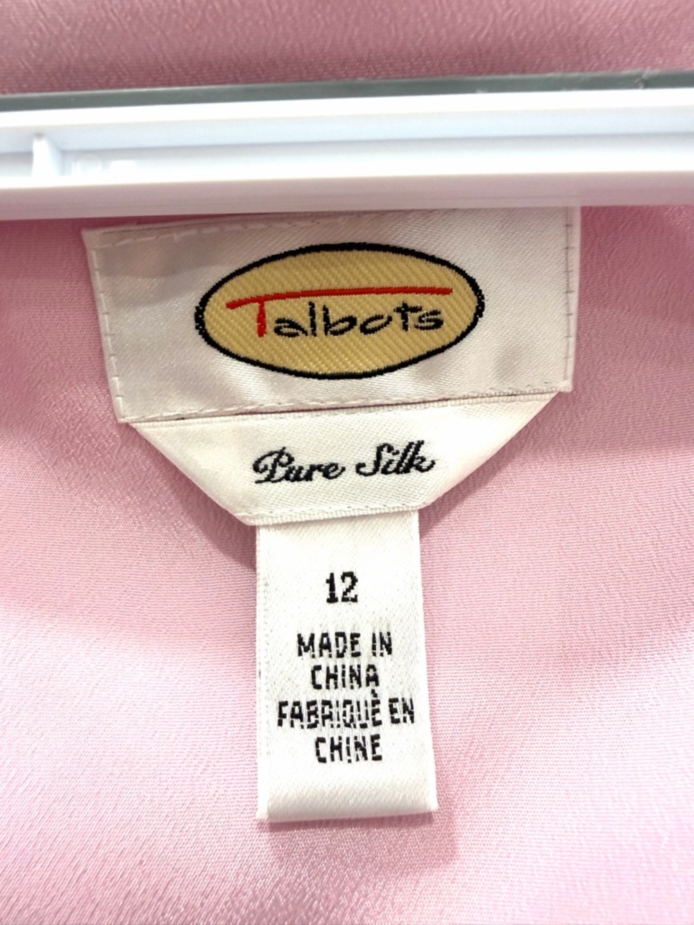 Talbots Pink Floral V-Neck Silk Midi Dress - Picture 7 of 15